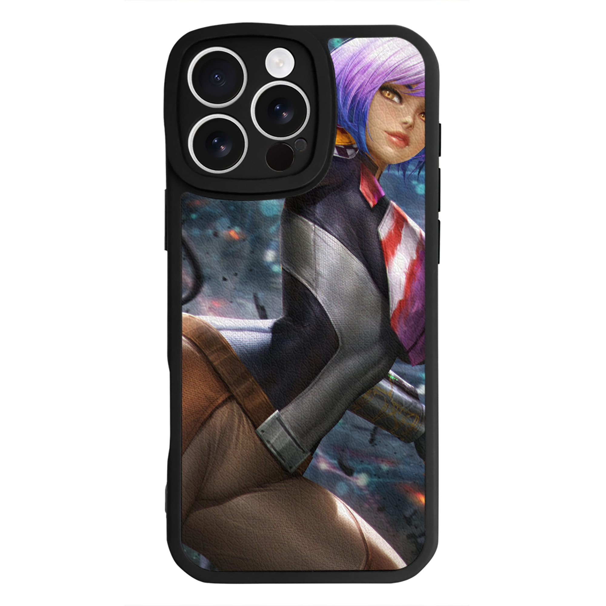 （画像用） スター・ウォーズ Star Wars 【iPhone 16シリーズ対応】シリコンスマホケース（レザー調） 材質：シリコン